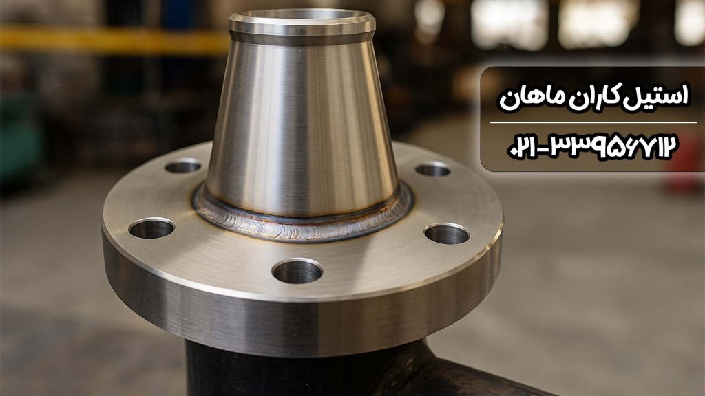 فلنج گلودار چیست؟ بررسی تخصصی ساختار، کاربرد و مزایای فلنج گلودار