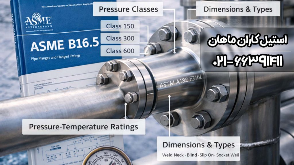استاندارد ASME B16.5 در فلنج استیل