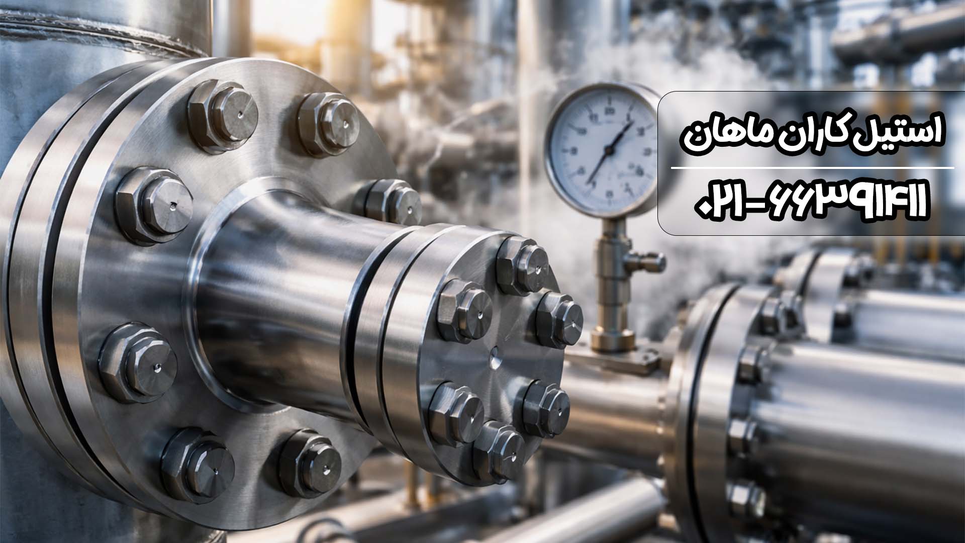 انتخاب فلنج استیل بر اساس فشار و دما راهنمای مهندسی پروژه‌های صنعتی