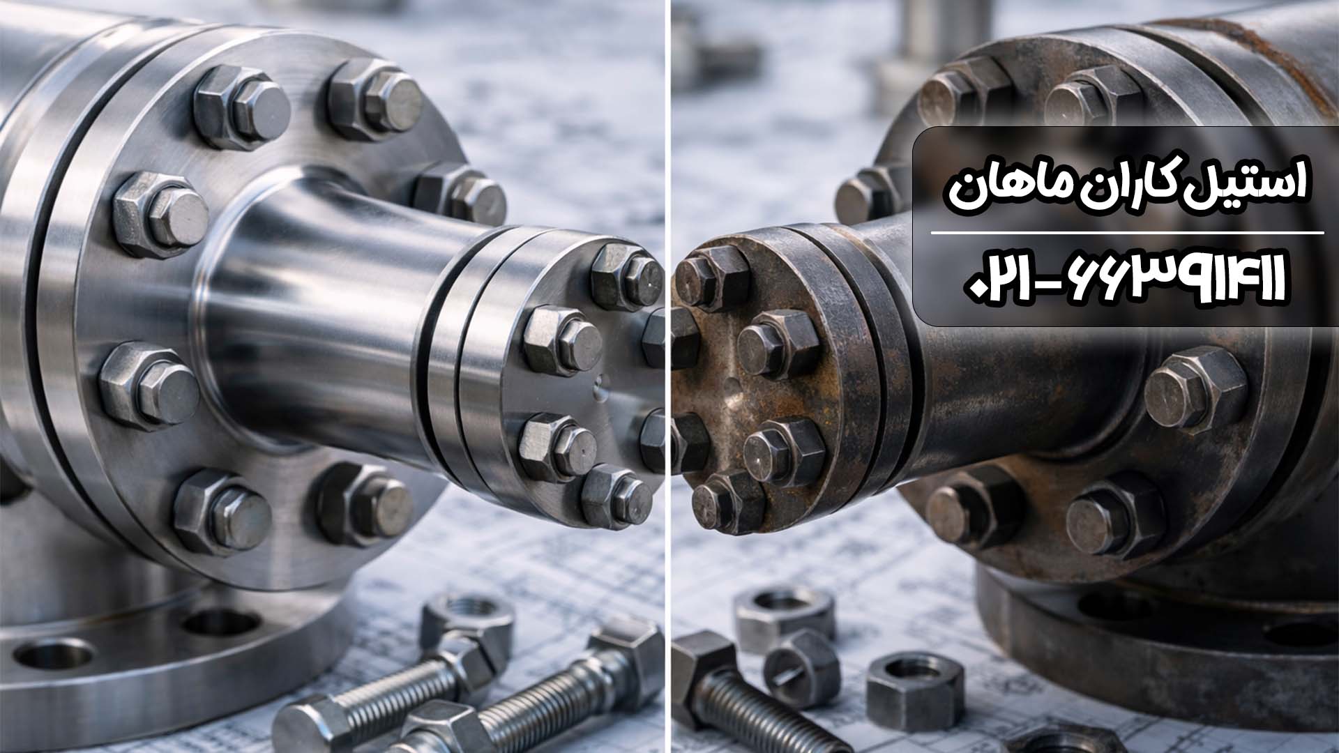 تفاوت فلنج استیل و کربن استیل